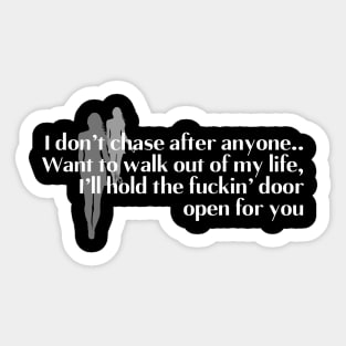 Walk away Sticker